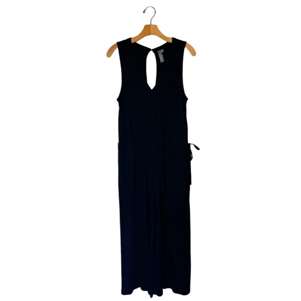 Sweaty Betty Jumpsuit Women Small Black‎ Cropped Wide Leg Cruise Athleisure Yoga - Picture 2 of 12